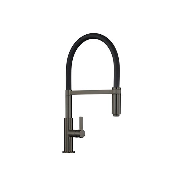 Spirale Gunmetal Finish Flexible Spout Kitchen Tap Lime Kitchen